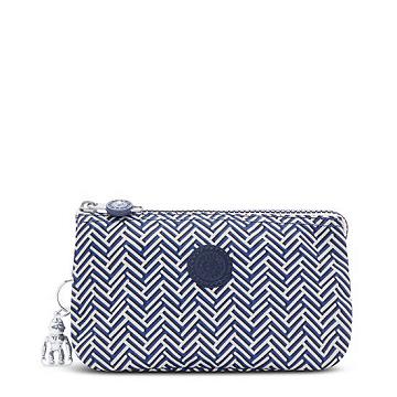 Kipling Creativity Large Printed Pouch Väska Blå Vita | SE 1122ZU